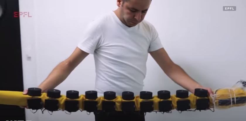 Swimming robot inspired by ancient blood-sucking parasite